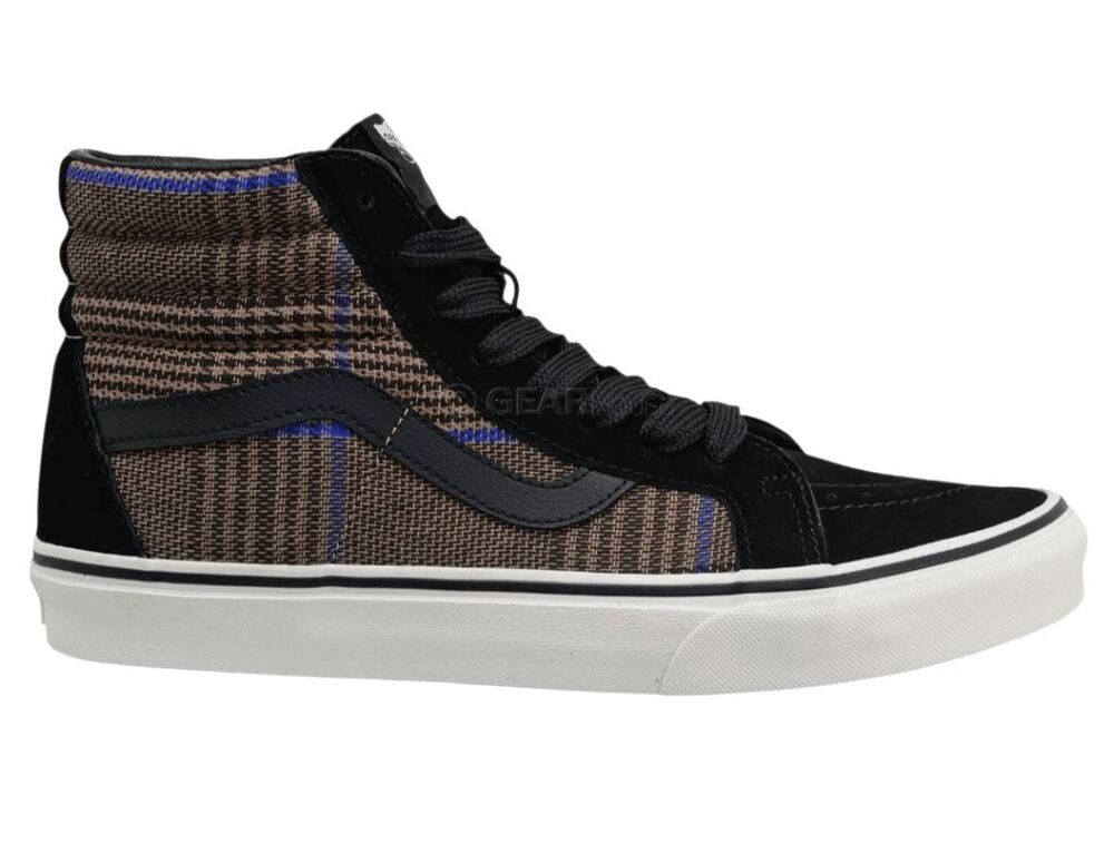 VANS Sk8-Hi Reissue Glen Plaid High Top Sneakers Size 6.5M/8W